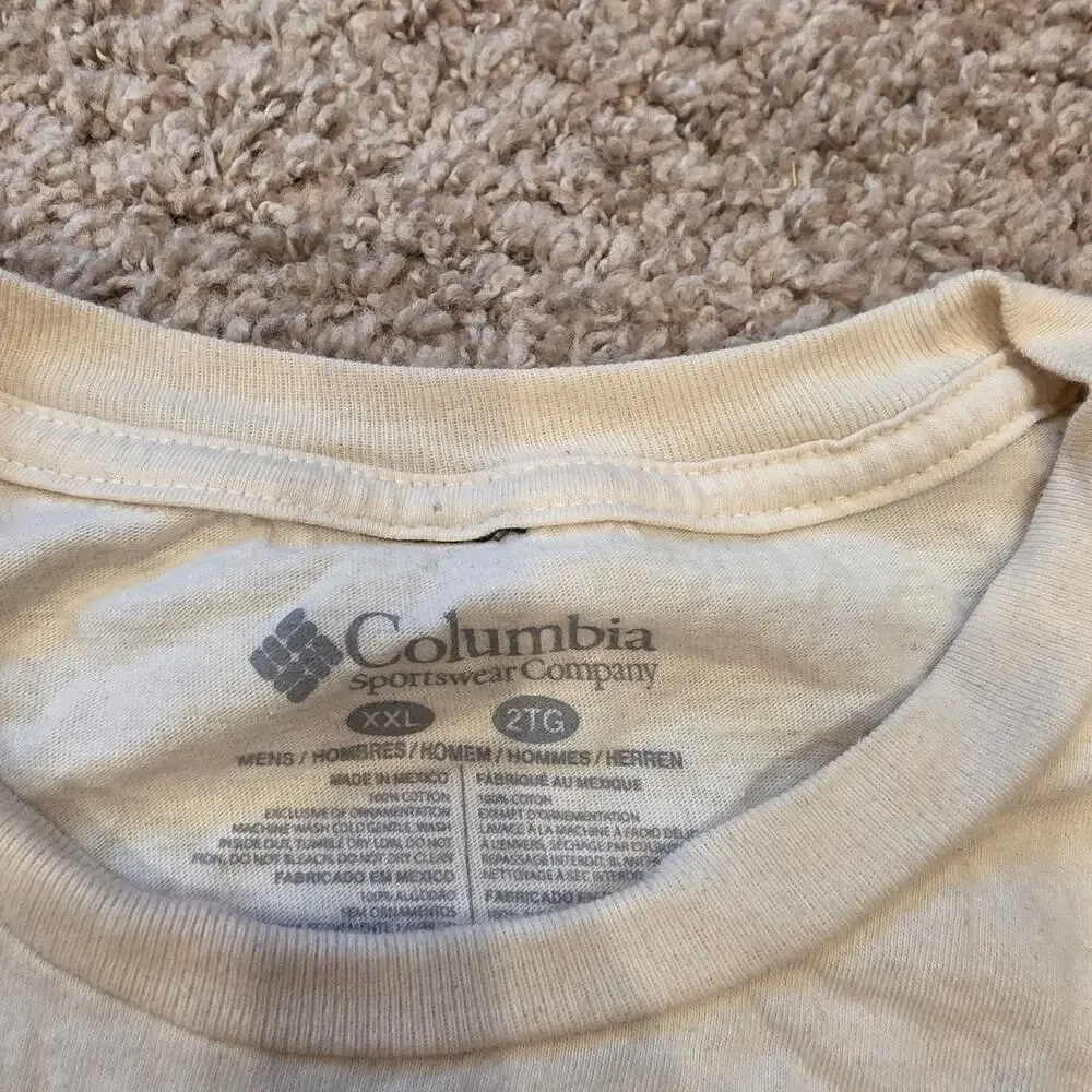 Columbia "Backpacking tours" tshirt with bear sz XXL - Picture 5 of 5